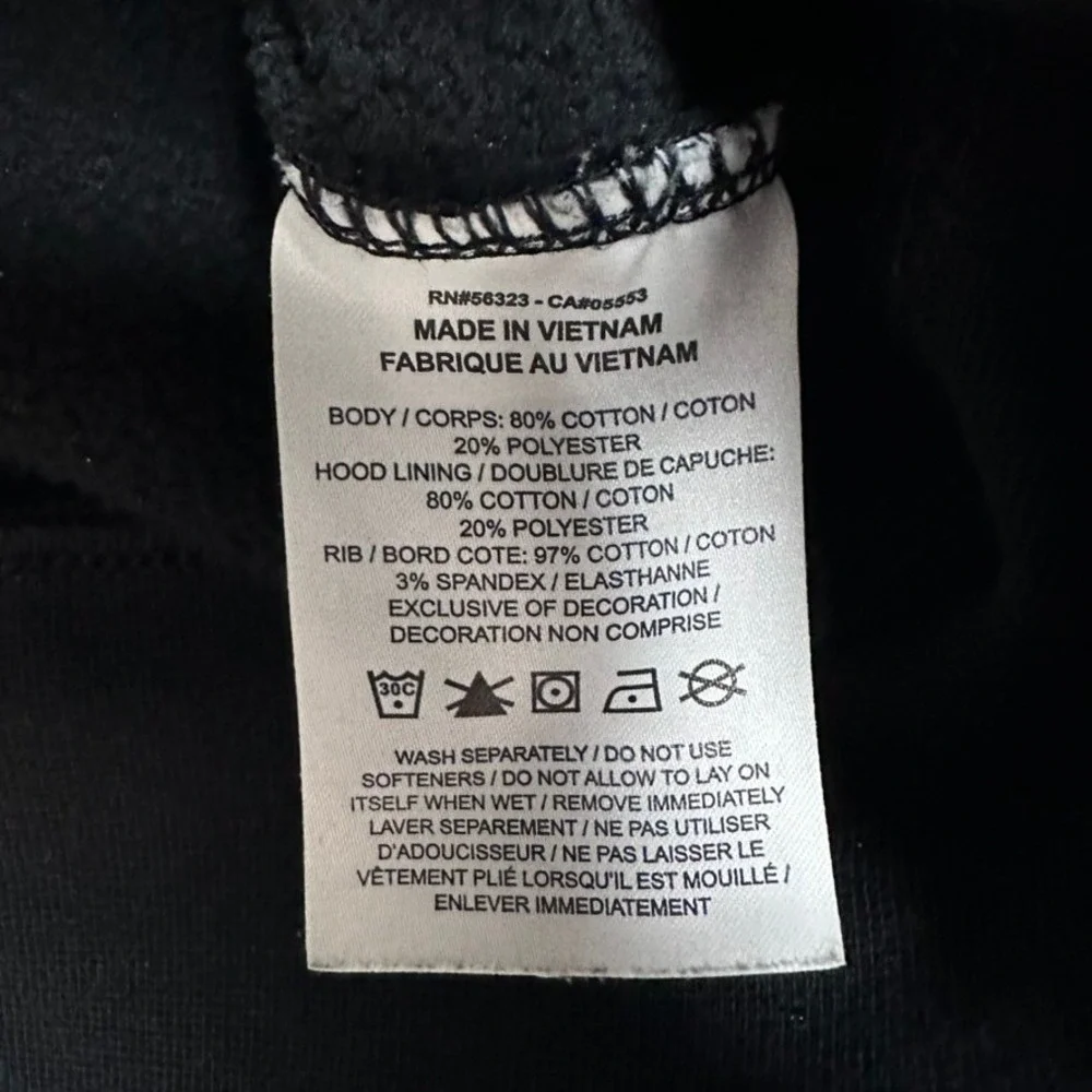 Jordan Zion Williamson Hoodie‎ Black Light Stains Graphic Fleece  Mens Large